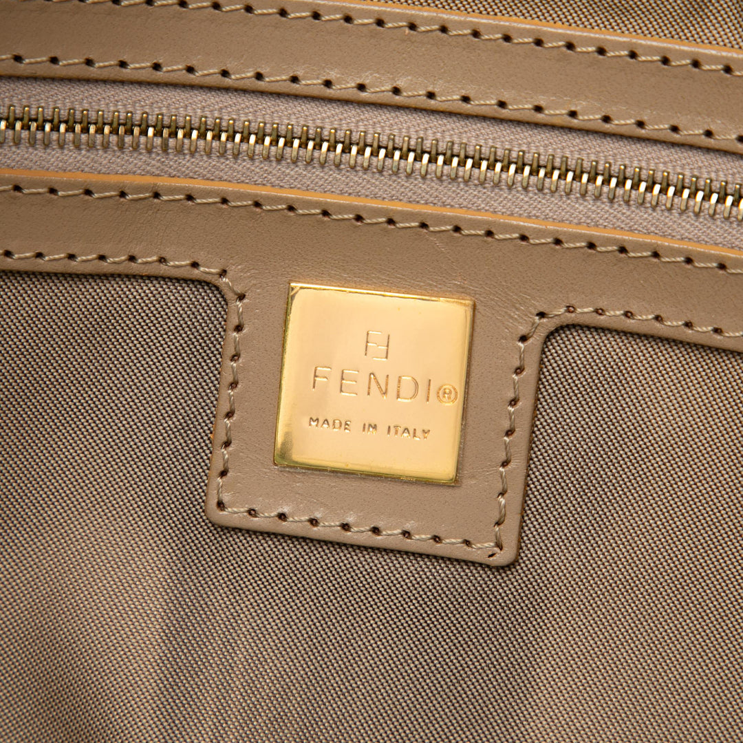 Fendi Zucchino Cristal Double rabat Sac Tissu