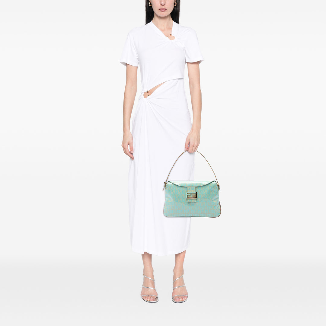 Fendi Zucchino Cristal Double rabat Sac Tissu