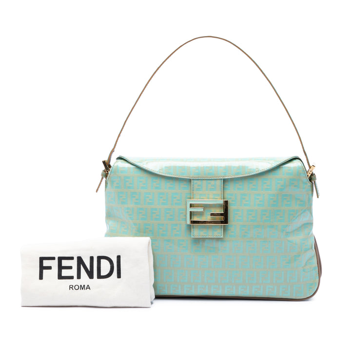 Fendi Zucchino Cristal Double rabat Sac Tissu