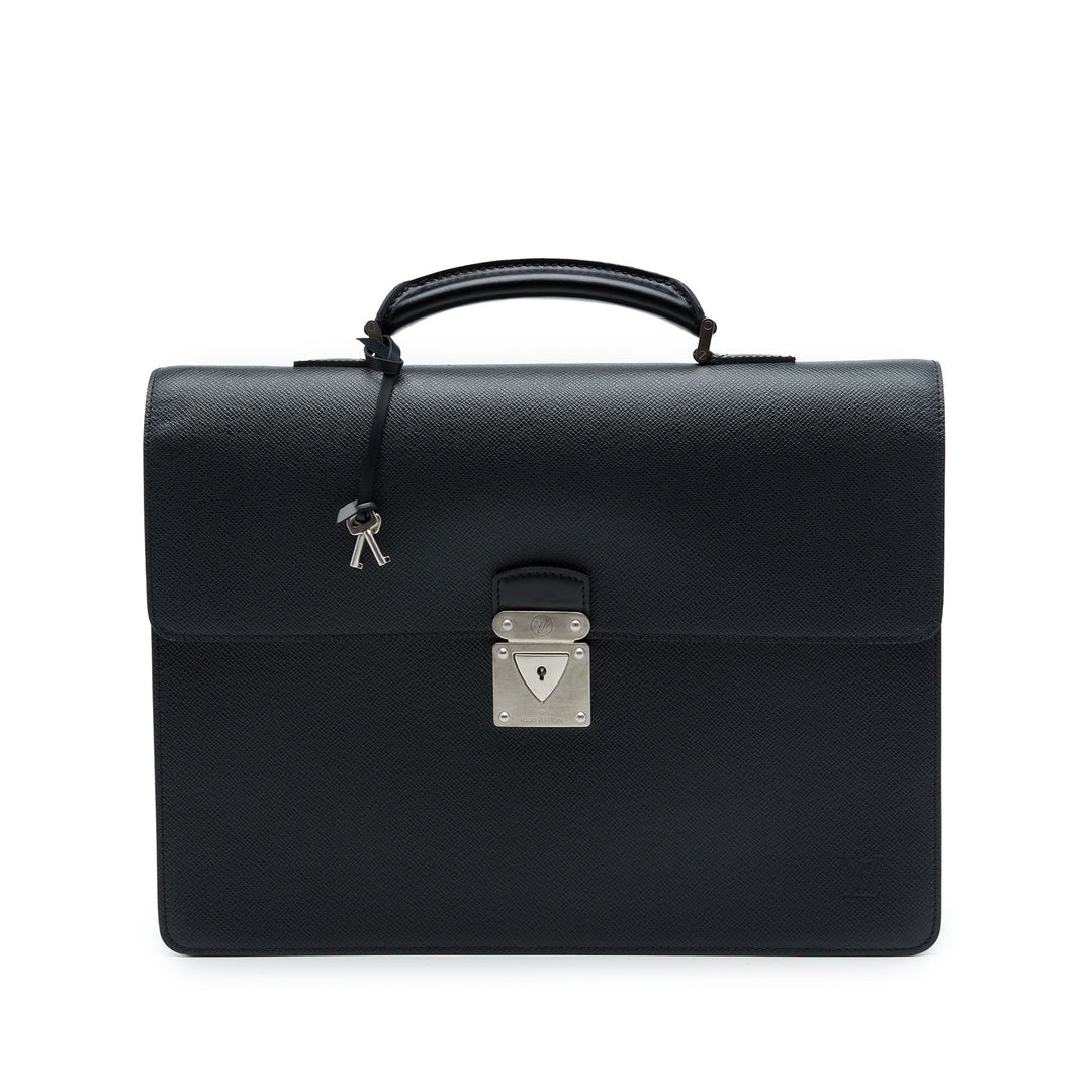 Louis Vuitton Taiga Neo Robusto 2 Porte-documents Noir – vue principale – GABY PARIS