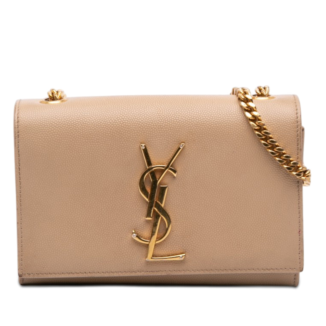 Saint Laurent Small Grain De Poudre Monogram Kate Sac porté croisé