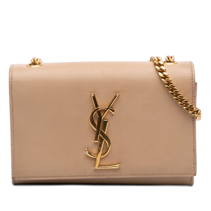 Saint Laurent Small Grain De Poudre Monogram Kate Sac porté croisé
