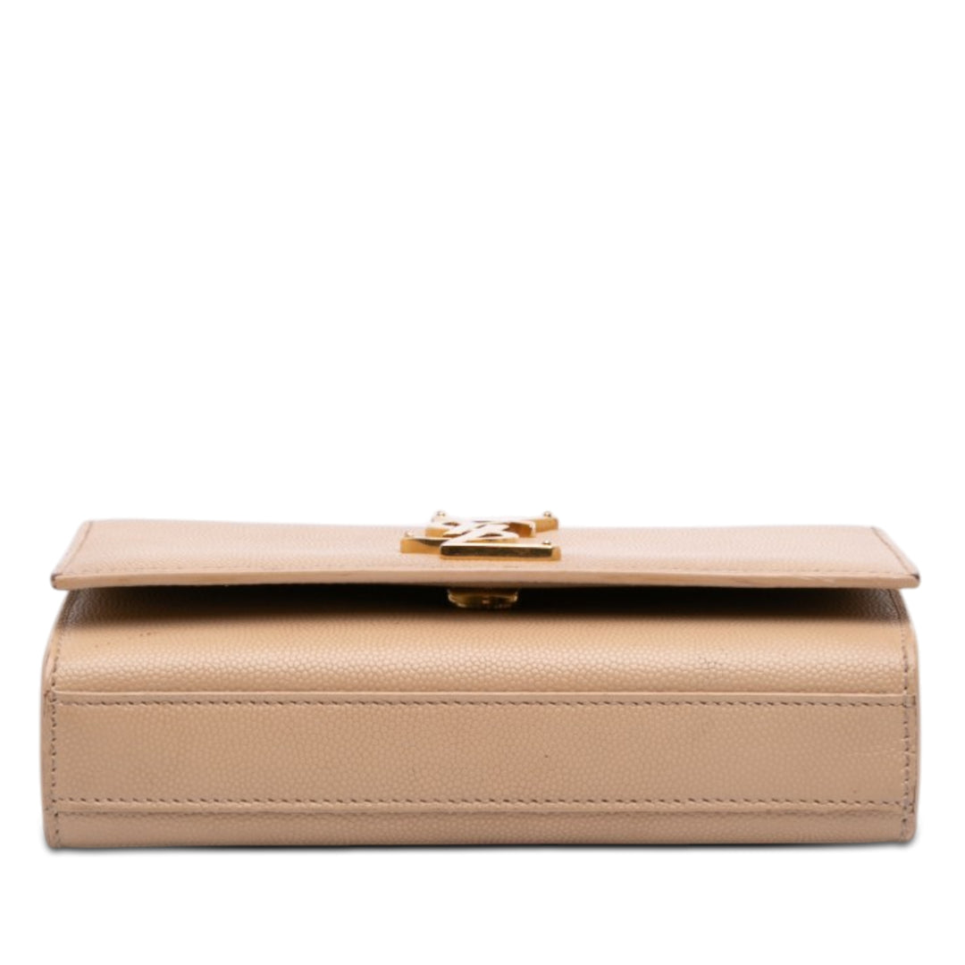 Saint Laurent Small Grain De Poudre Monogram Kate Sac porté croisé