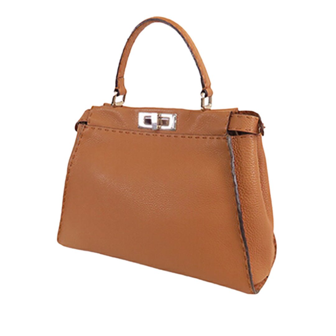 Fendi Medium Cuir Selleria Peekaboo Iconic Sac