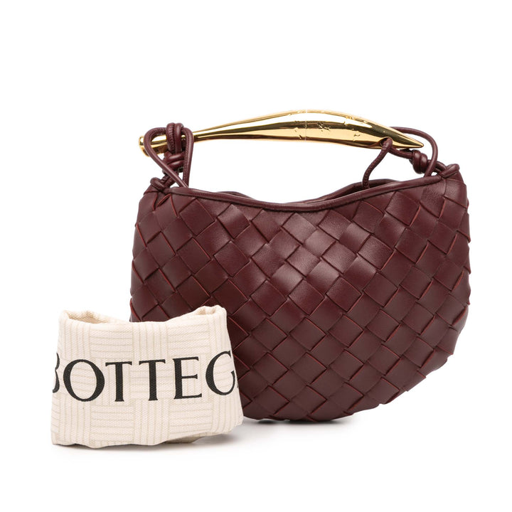 Bottega Veneta Baby Cuir d’agneau Intrecciato Sardine Rouge – GABY PARIS Authentique