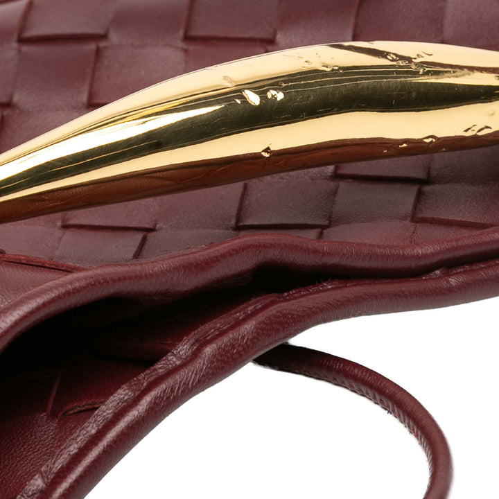 Bottega Veneta Baby Cuir d’agneau Intrecciato Sardine Rouge – GABY PARIS Authentique