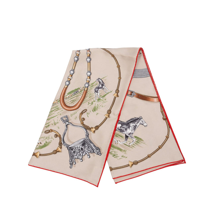 Hermès Carré Pampa 70 Beige – vue principale – GABY PARIS