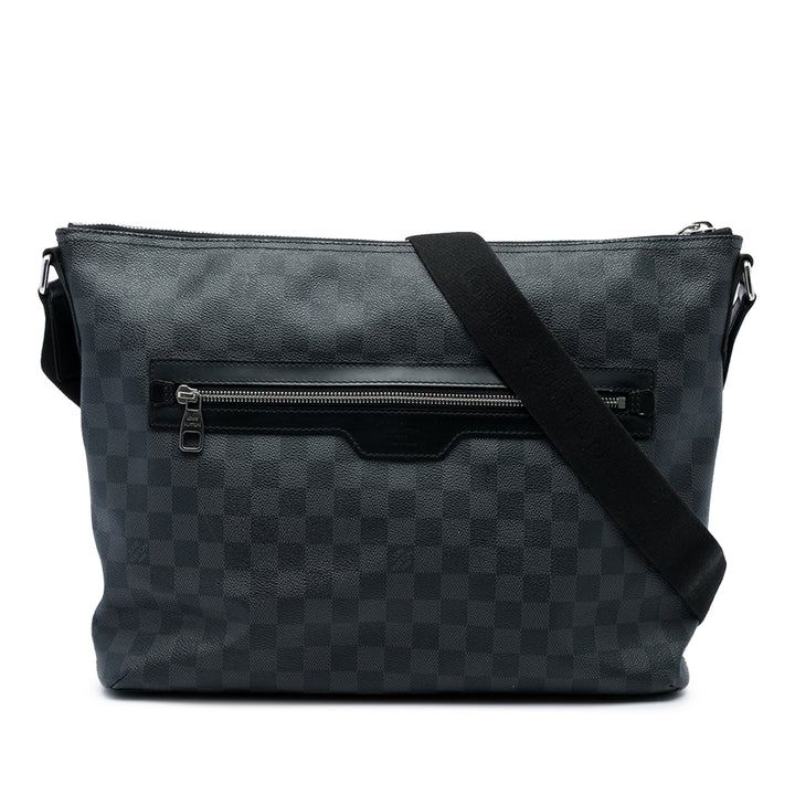 Louis Vuitton Sac bandoulière Mick Damier Graphite GM Noir – vue principale – GABY PARIS