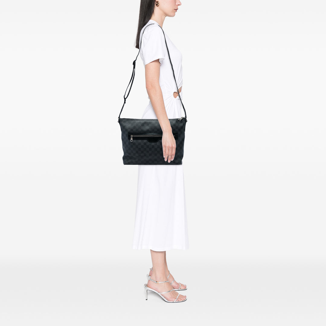 Louis Vuitton Sac bandoulière Mick Damier Graphite GM Noir – vue 5 – GABY PARIS