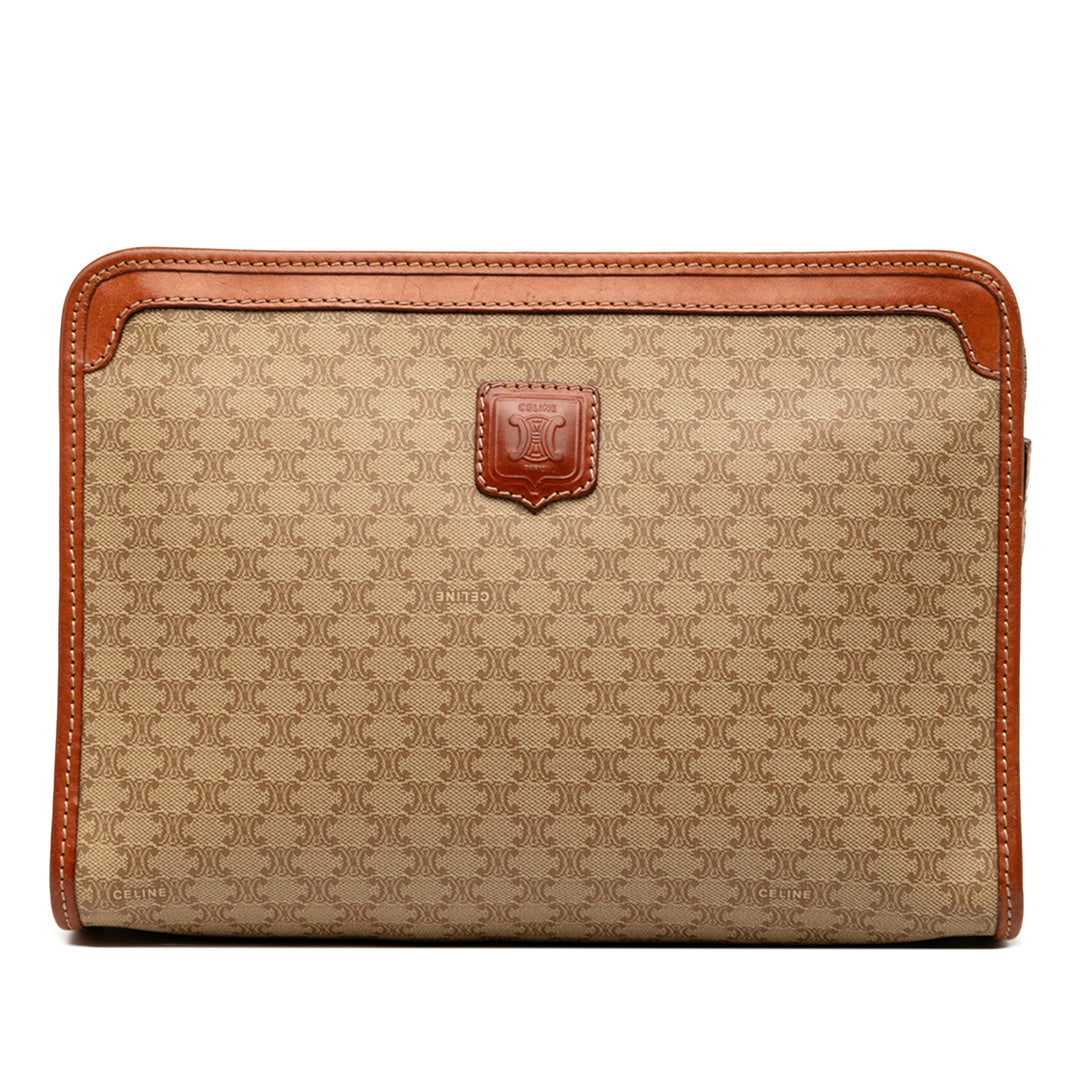 Macadam Pochette Toile enduite Beige
