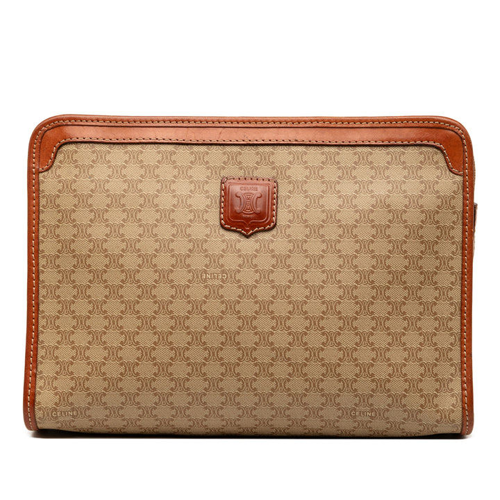 Macadam Pochette Toile enduite Beige