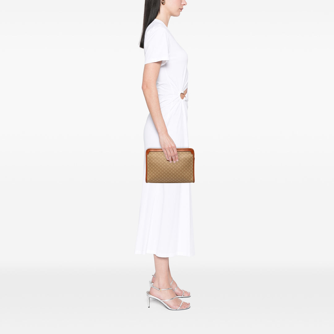 Macadam Pochette Toile enduite Beige