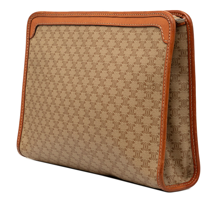 Macadam Pochette Toile enduite Beige