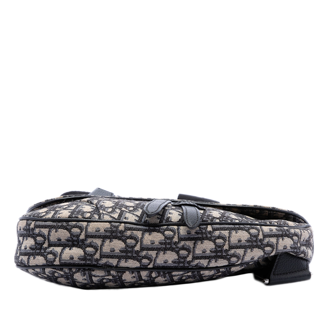 Saddle Sac Oblique Bleu