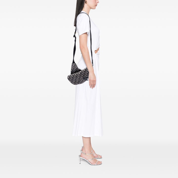 Saddle Sac Oblique Bleu