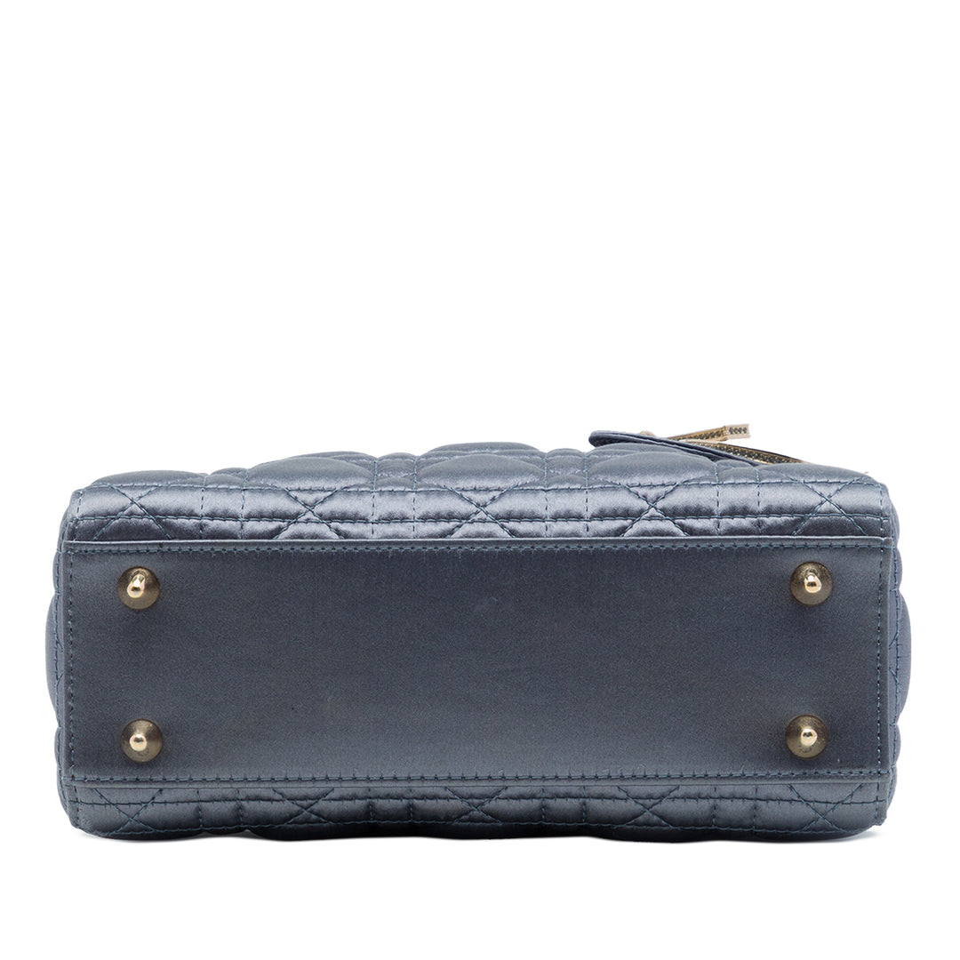 Dior Sac à main Lady Dior Cannage My ABCDior Petit Bleu – vue 3 – GABY PARIS