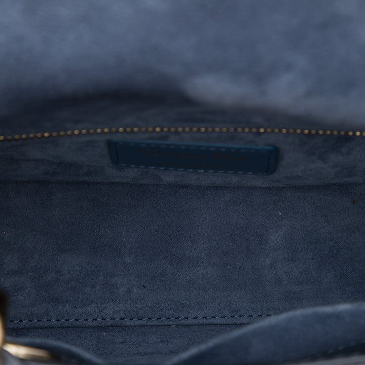 Dior Sac à main Lady Dior Cannage My ABCDior Petit Bleu – vue 4 – GABY PARIS