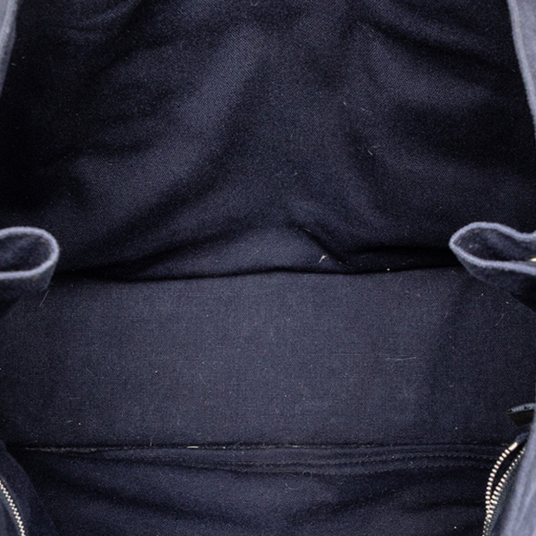 Hermès Bicolor Toile Fourre Tout MM