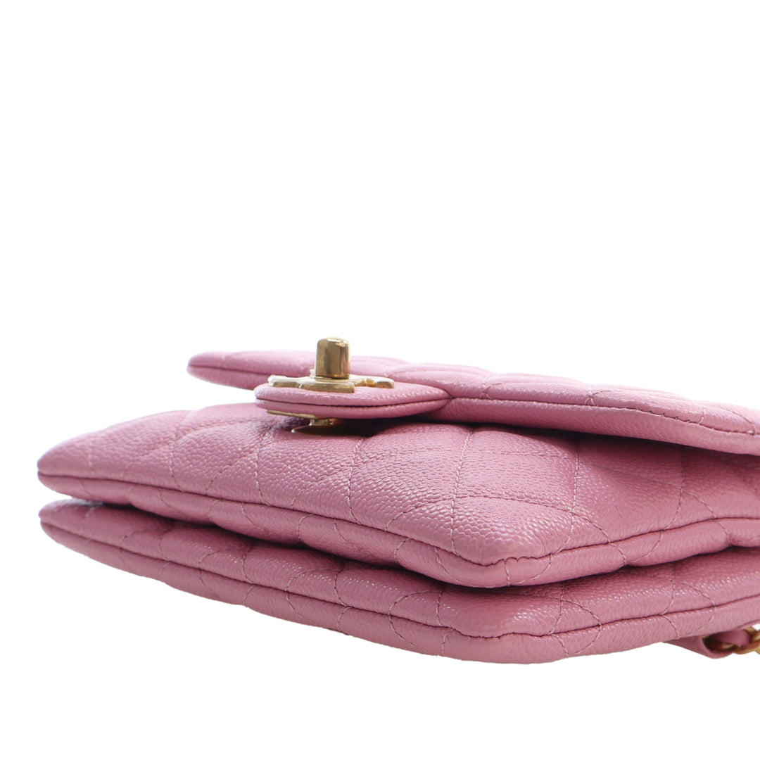 Chanel Matelassé Pick Me Up à rabat Sac ceinture Cuir caviar