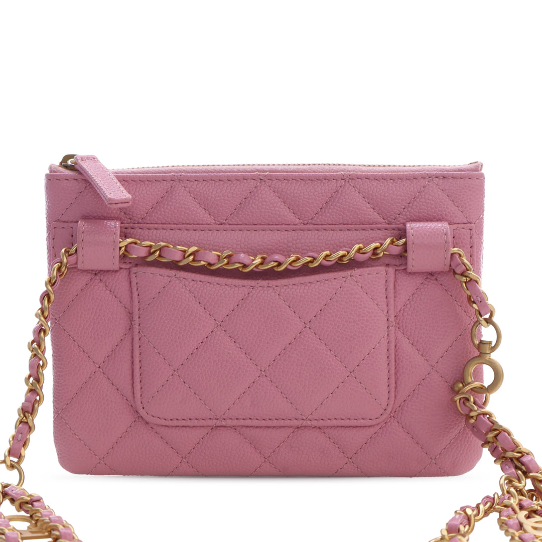 Chanel Matelassé Pick Me Up à rabat Sac ceinture Cuir caviar