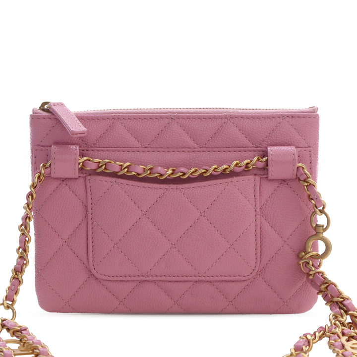 Chanel Matelassé Pick Me Up à rabat Sac ceinture Cuir caviar
