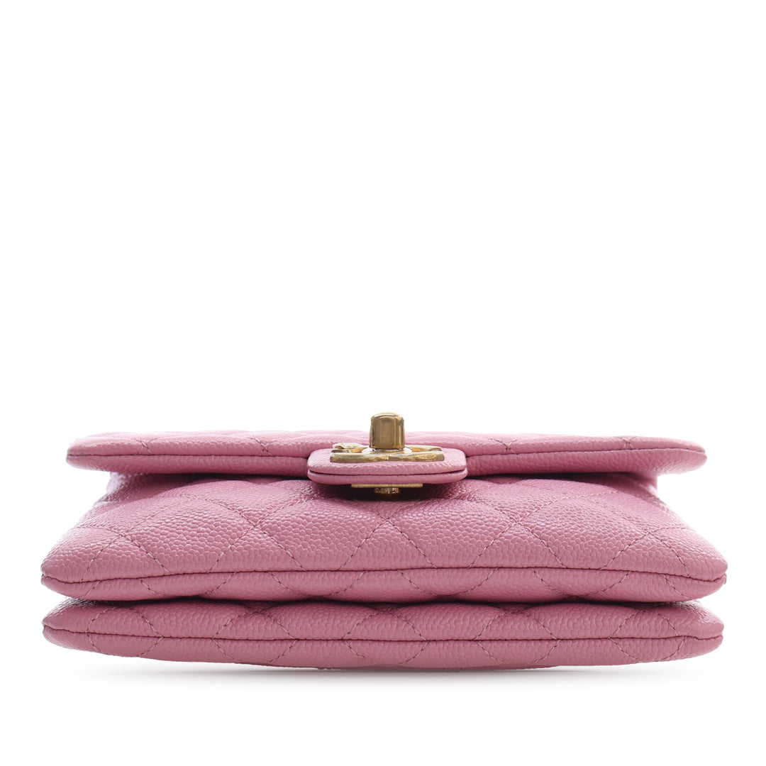 Chanel Matelassé Pick Me Up à rabat Sac ceinture Cuir caviar