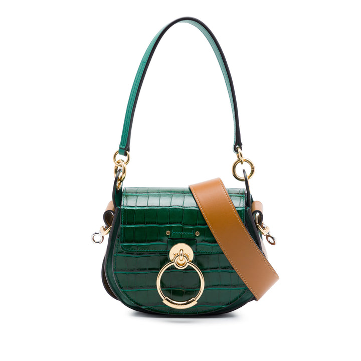 Chloé Small Croc embossé Cuir Tess Sac