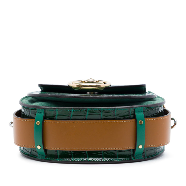 Chloé Small Croc embossé Cuir Tess Sac