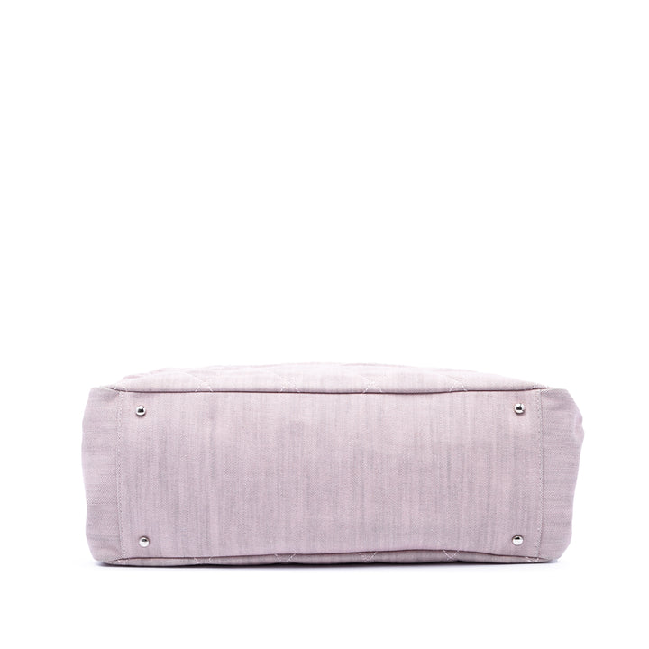 Chanel Large CC Matelassé Jean Cabas