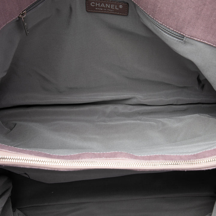 Chanel Large CC Matelassé Jean Cabas