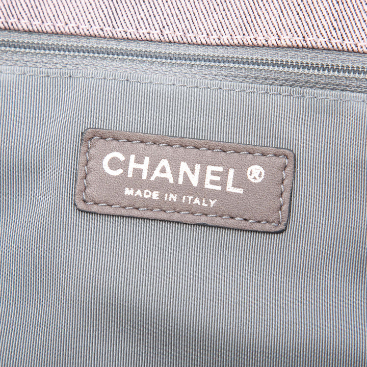 Chanel Large CC Matelassé Jean Cabas