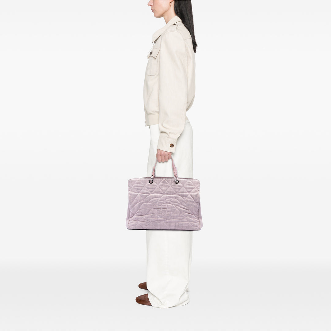 Chanel Large CC Matelassé Jean Cabas