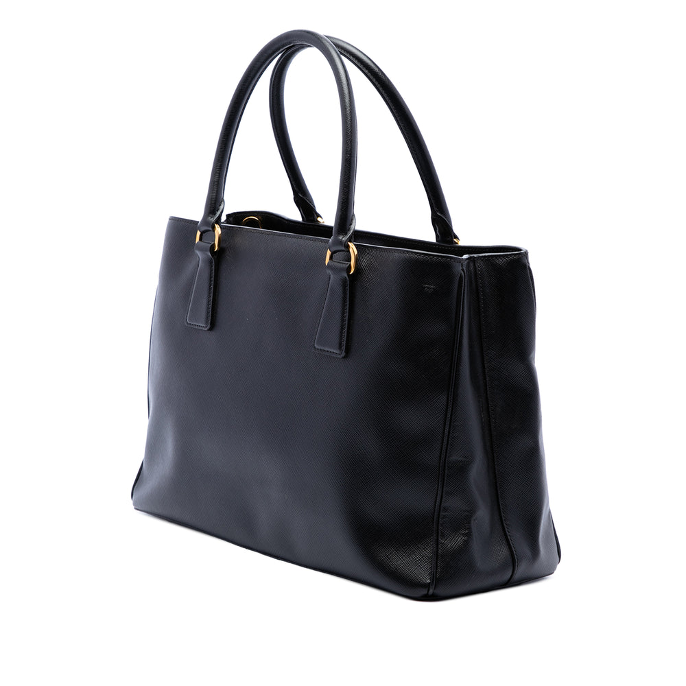 Prada Cabas Lux Gardeners Saffiano Moyen Noir – vue 2 – GABY PARIS