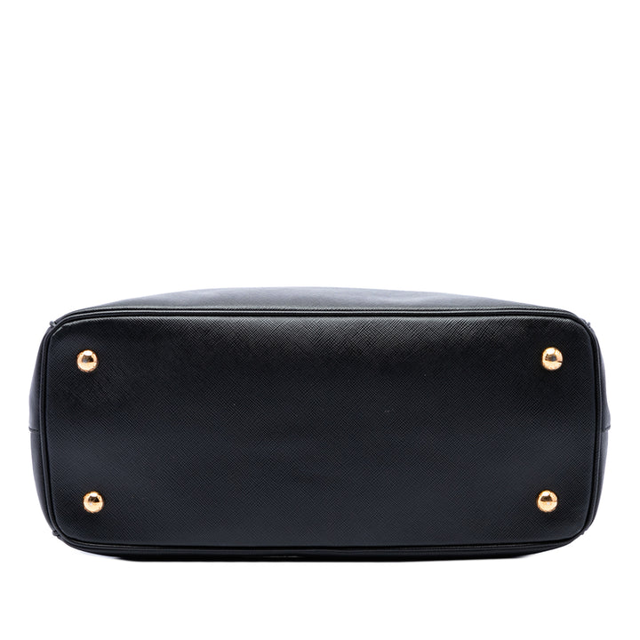 Prada Cabas Lux Gardeners Saffiano Moyen Noir – vue 3 – GABY PARIS