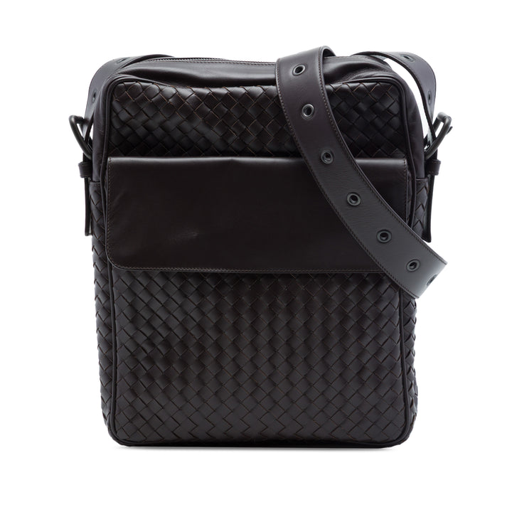 Bottega Veneta Nappa Intrecciato Front Pocket Sac porté croisé
