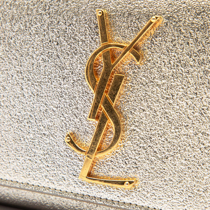 Saint Laurent Métallisé Kate Sac Petit Cuir de veau Doré – vue 5 – GABY PARIS