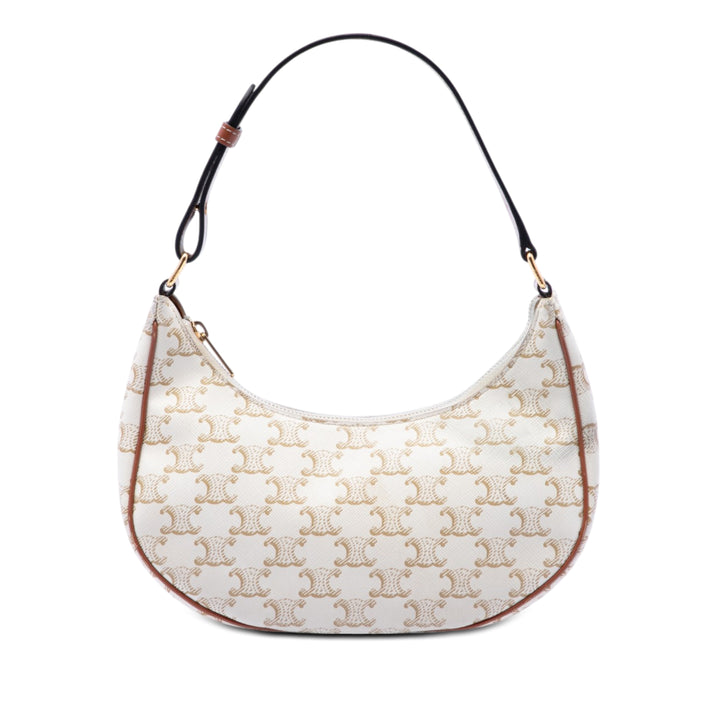 Celine Triomphe Ava Sac Moyen Triomphe enduite Marron