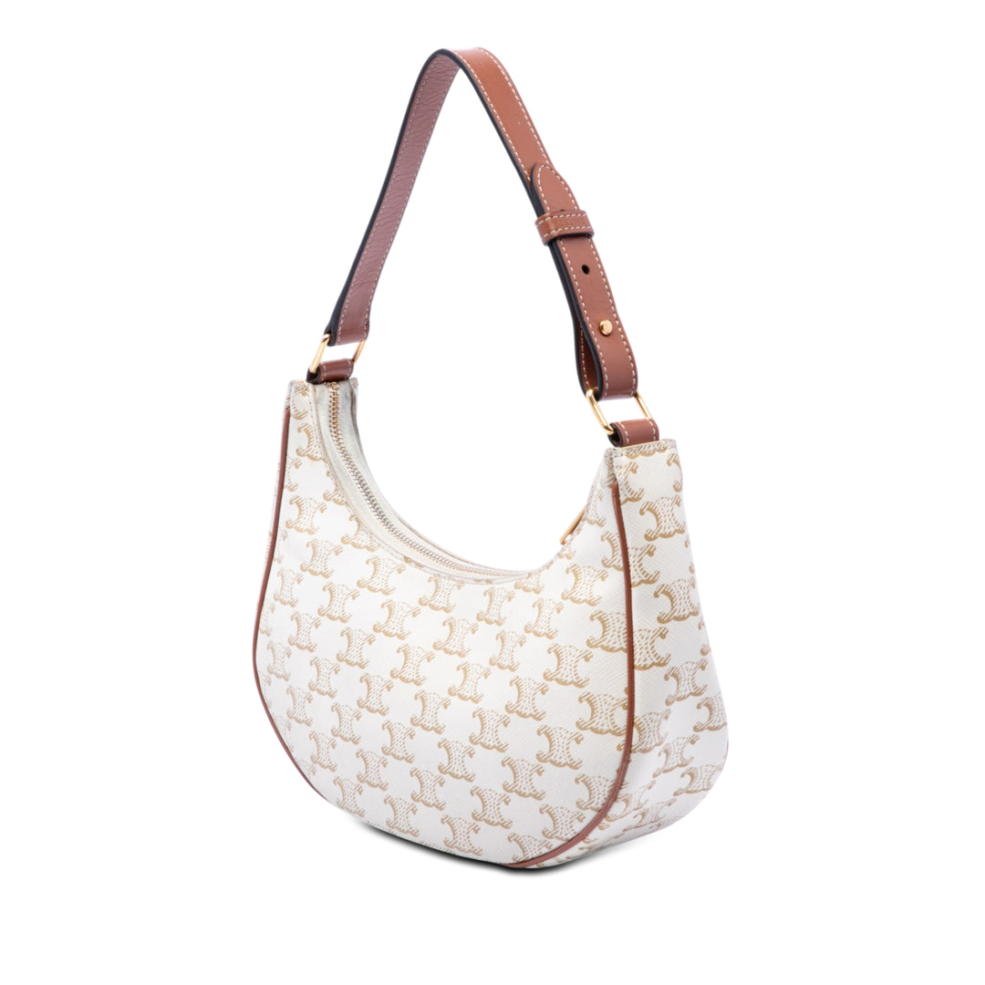 Celine Triomphe Ava Sac Moyen Triomphe enduite Marron