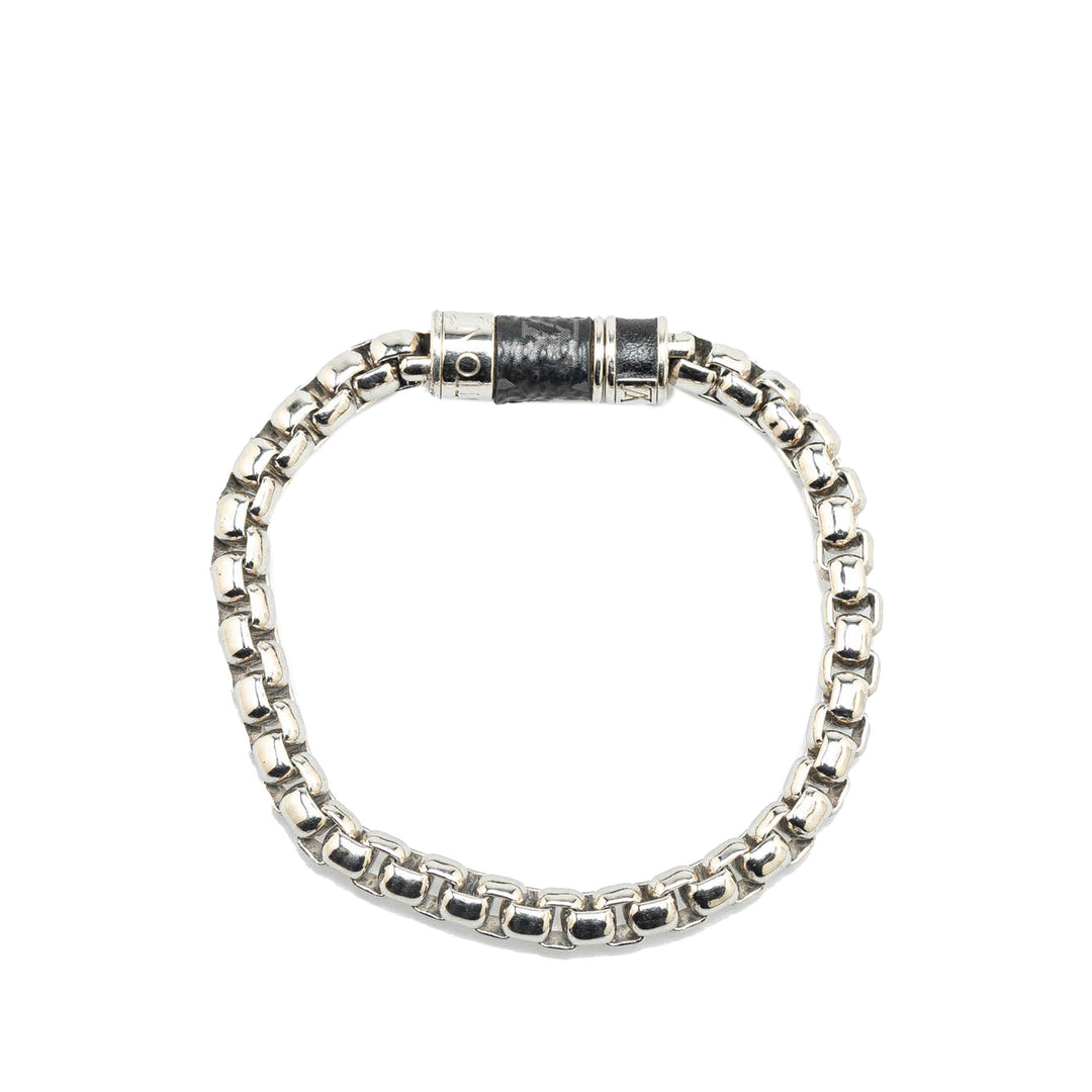 Monogram Eclipse Chain Bracelet Silver - Gaby Paris