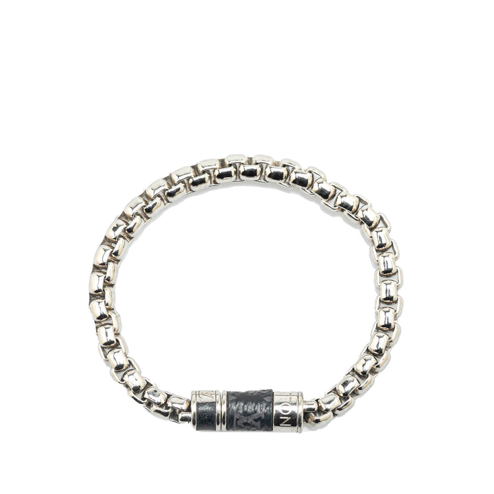 Monogram Eclipse Chain Bracelet Silver - Gaby Paris