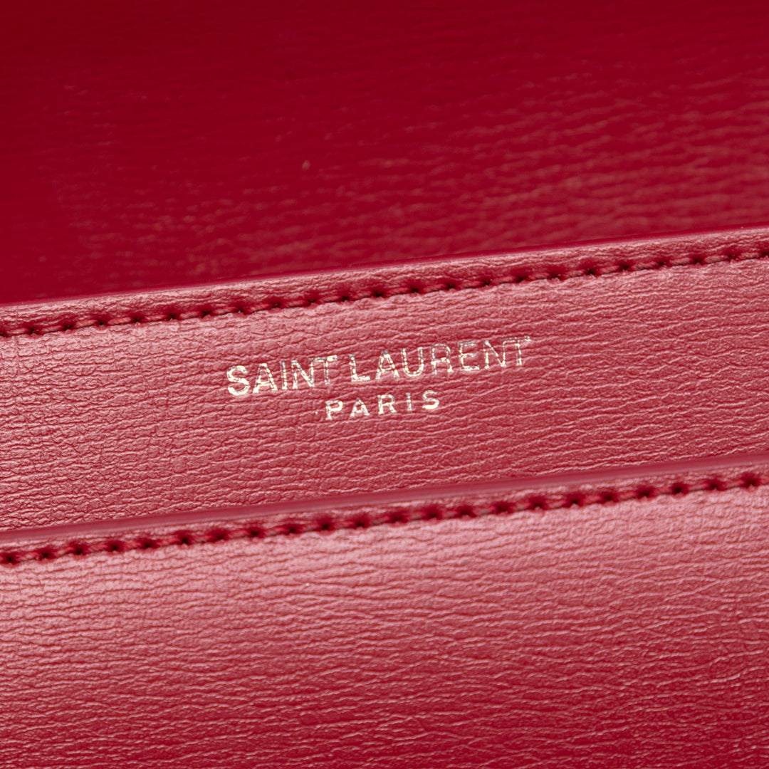 Saint Laurent Medium Cuir de veau Monogram Sunset Sac porté croisé