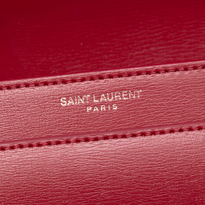 Saint Laurent Medium Cuir de veau Monogram Sunset Sac porté croisé
