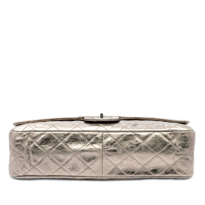 Chanel Metallic vieilli Cuir de veau Reissue 2.55 Double rabat 227