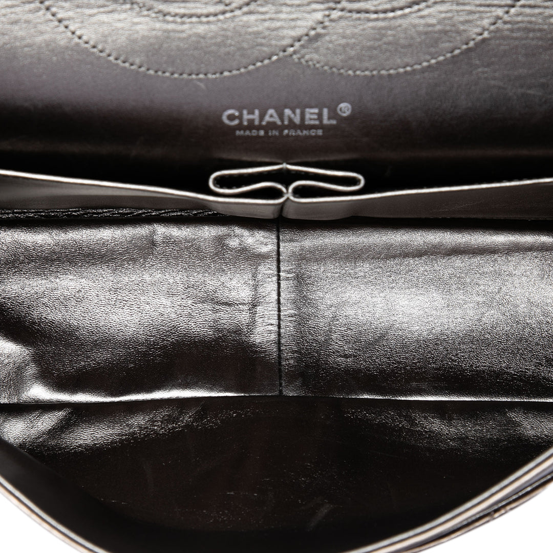 Chanel Metallic vieilli Cuir de veau Reissue 2.55 Double rabat 227