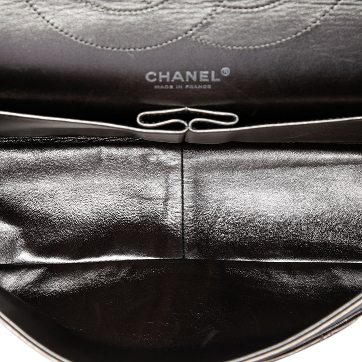 Chanel Metallic vieilli Cuir de veau Reissue 2.55 Double rabat 227