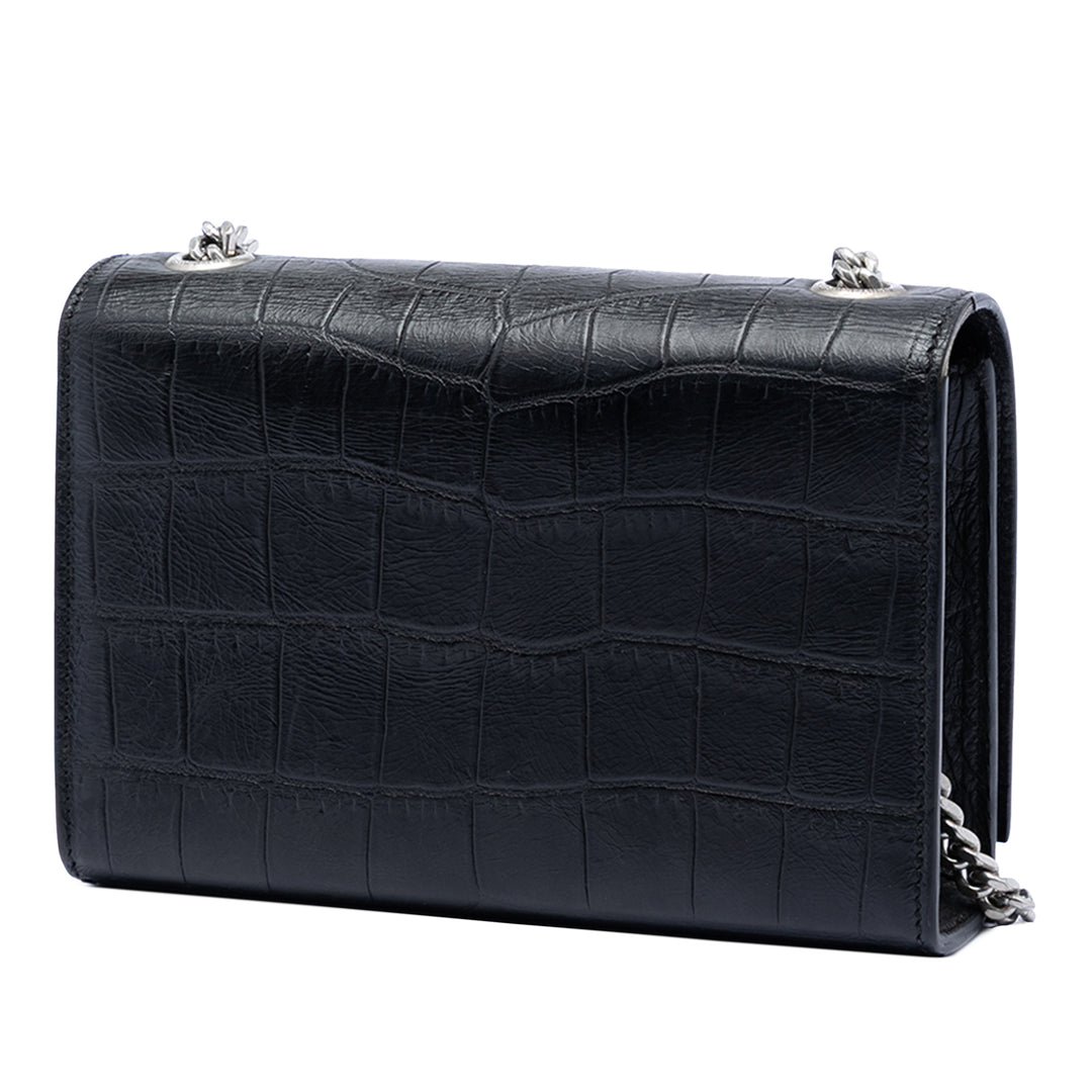 Saint Laurent Small embossé Kate Pompon Sac porté croisé Sac