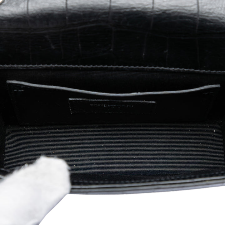 Saint Laurent Small embossé Kate Pompon Sac porté croisé Sac
