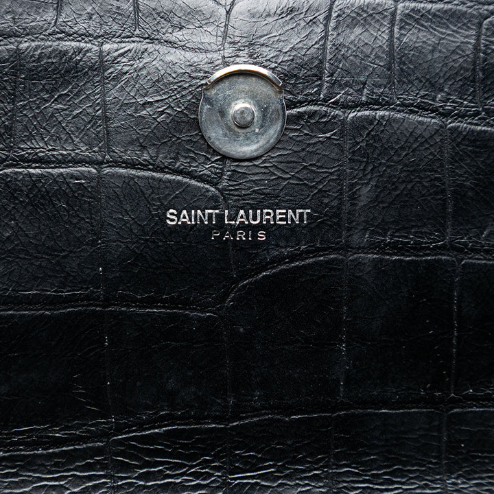 Saint Laurent Small embossé Kate Pompon Sac porté croisé Sac