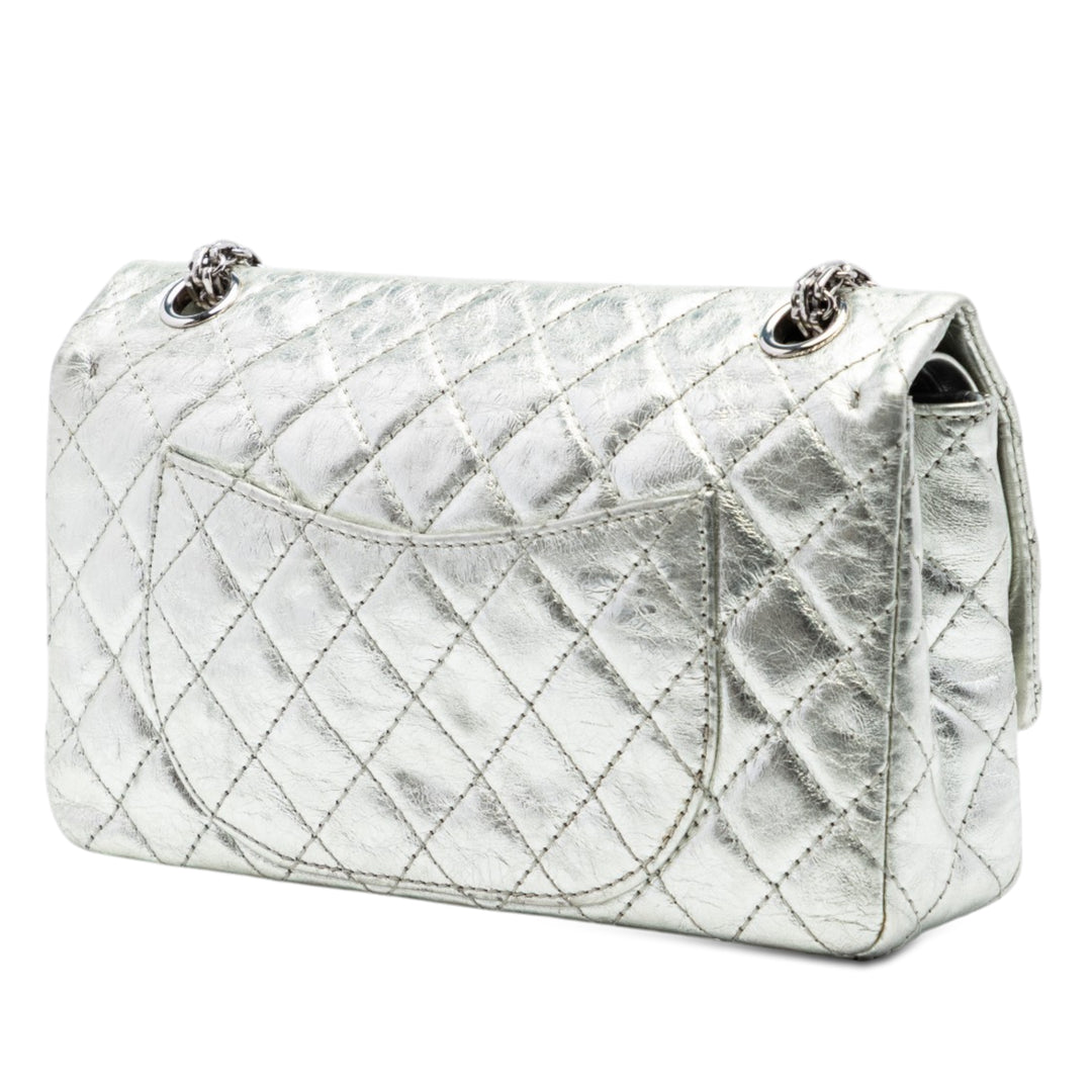 Chanel Metallic vieilli Cuir de veau Reissue 2.55 Double rabat 225