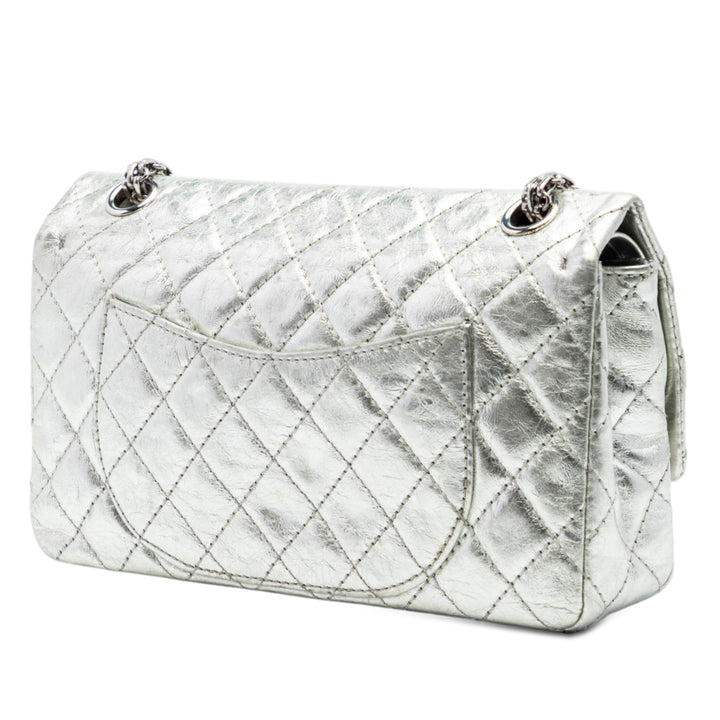 Chanel Metallic vieilli Cuir de veau Reissue 2.55 Double rabat 225